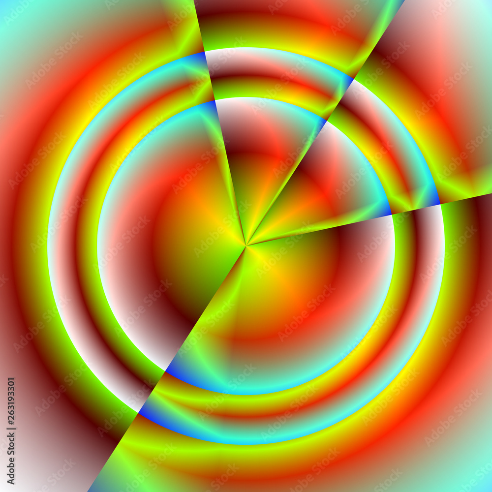 Obraz premium Digital art, abstract 3D objects with soft lighting, Germany