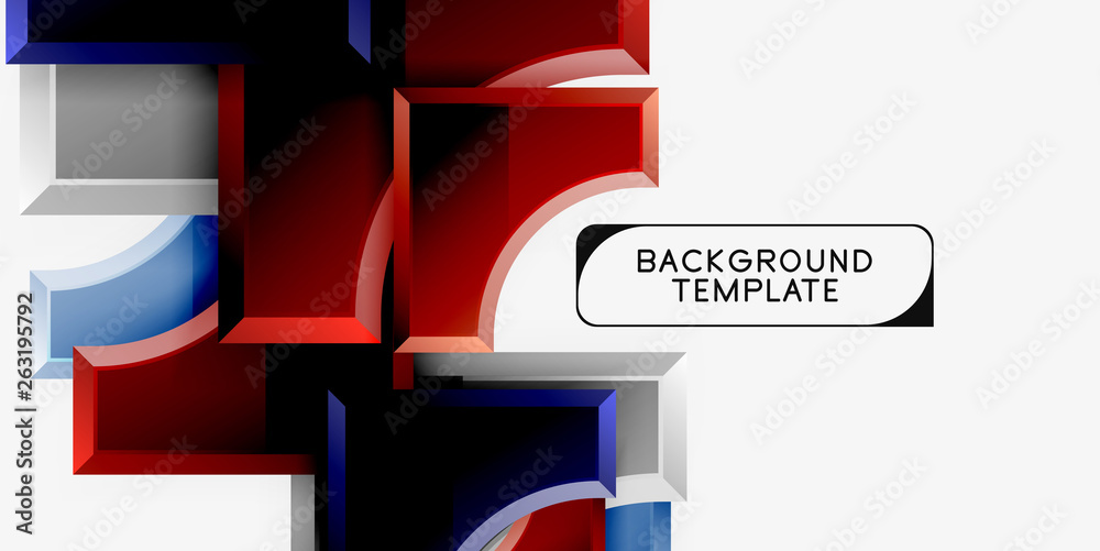 3d futuristic shapes vector abstract background made of glossy pieces with light effects 3d futuristic shapes vector abstract background made of glossy pieces with light effects