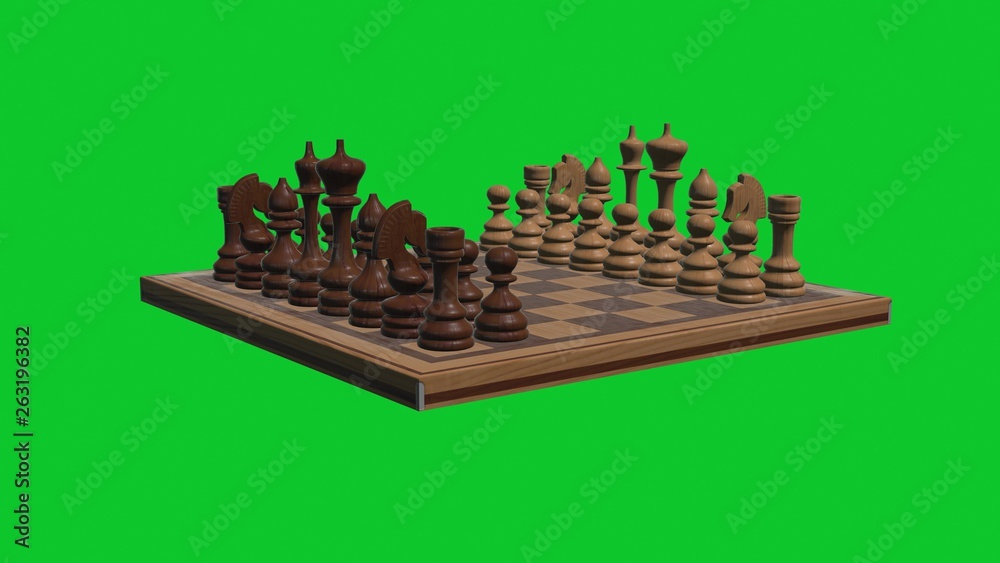 Image Chess 3D Graphics 2200x1800