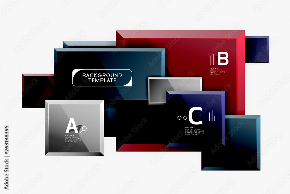 Abstract square composition for background, banner or logo Abstract square composition for background, banner or logo