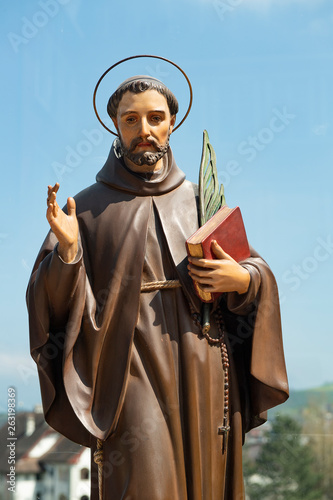 Obraz na plátně Fidelis von Sigmaringen, Statue, Stans, Nidwalden, Schweiz