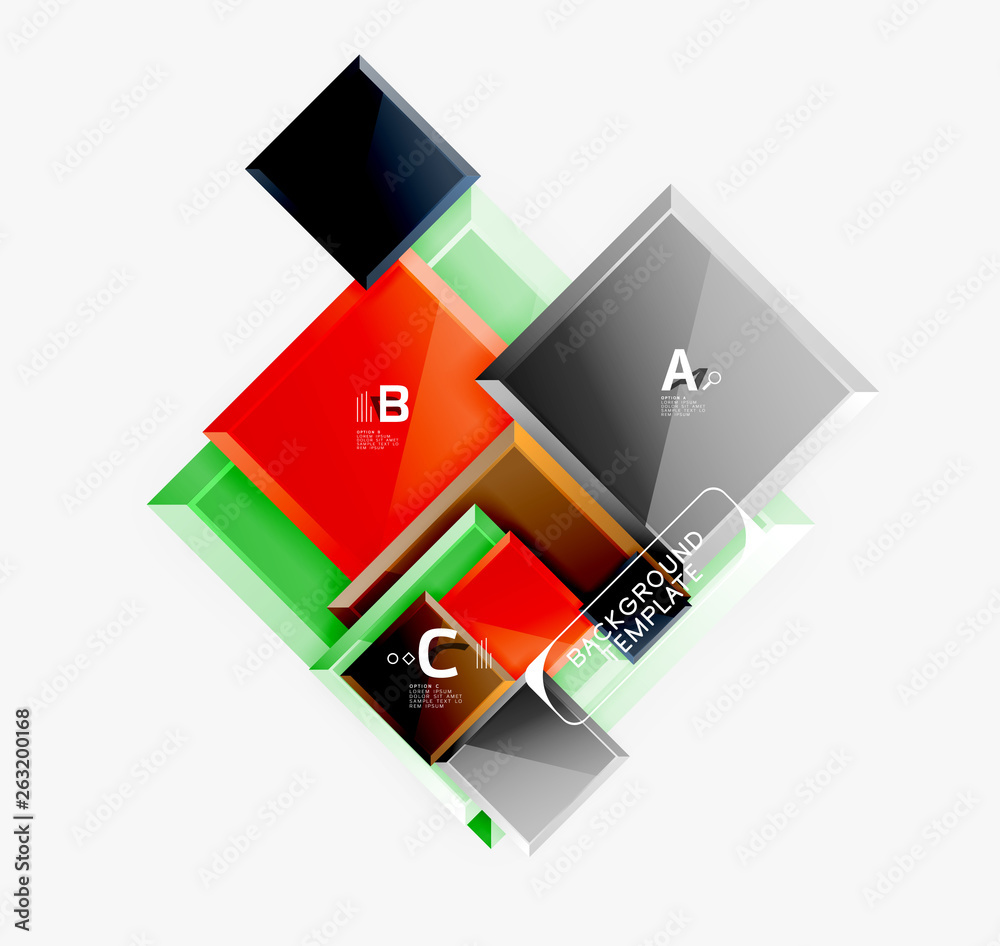 Obraz premium Minimal square banner abstract background