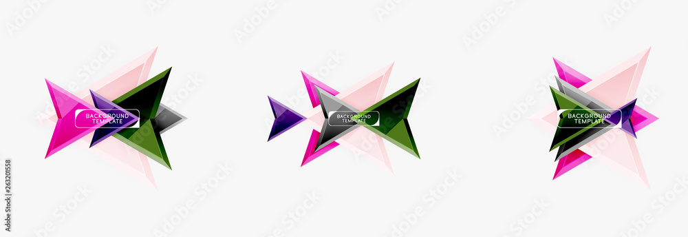 Arrows abstract composition for banner, background or logo Arrows abstract composition for banner, background or logo