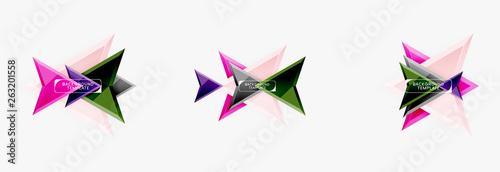 Arrows abstract composition for banner  background or logo