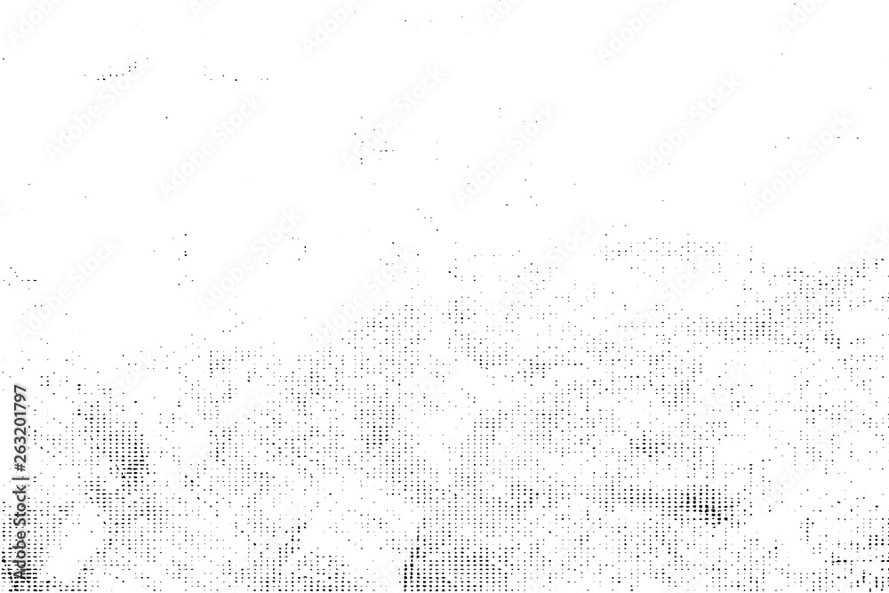 Texture of black lines, scratches, dots on white background.