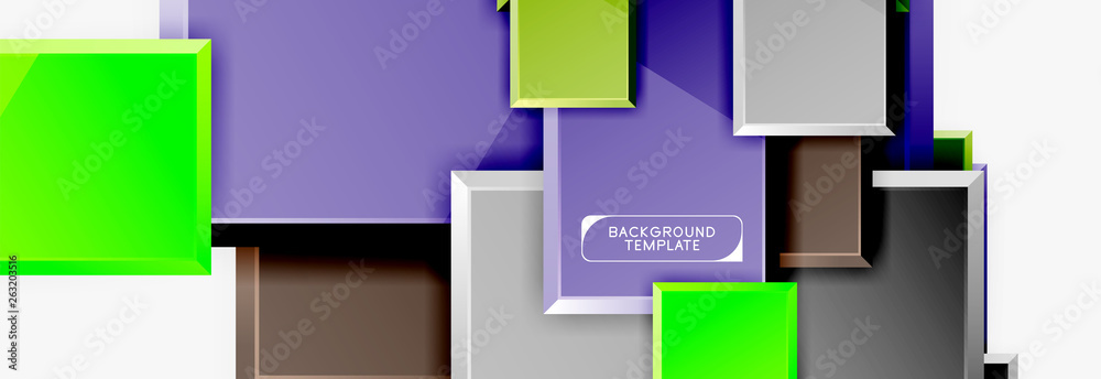 Abstract square composition for background, banner or logo Abstract square composition for background, banner or logo