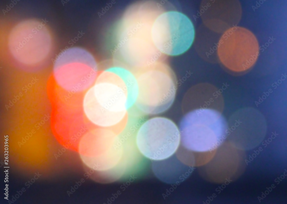 Blurry bokeh lights at night Blurry bokeh lights at night