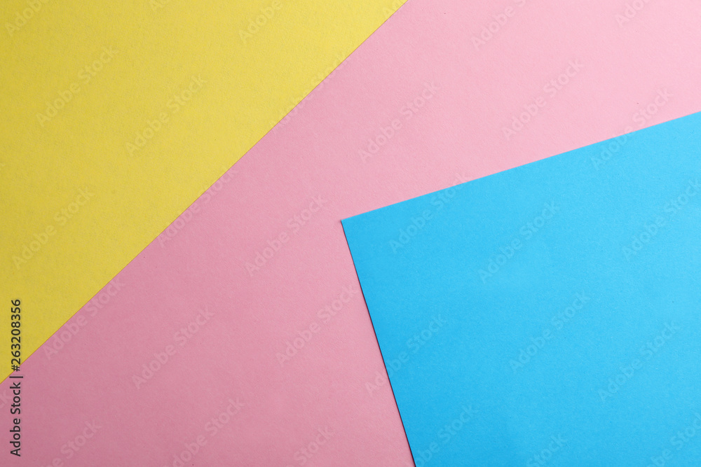 Colorful paper sheets as background, top view Colorful paper sheets as background, top view