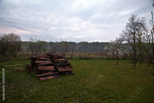firewood in the village estate