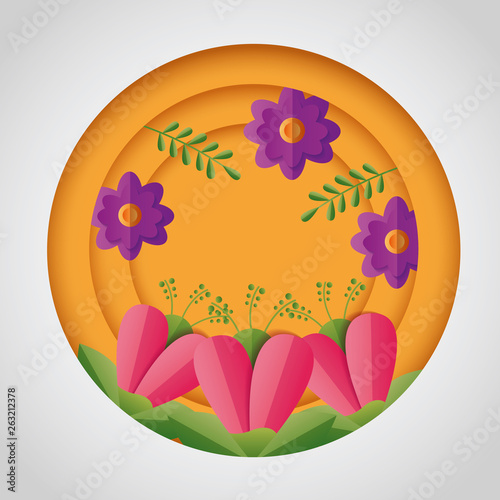 spring sale round design