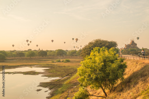 Balloons in Bagan, Myanmar.