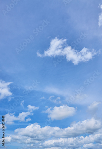 Clouds on a blue sky sunny day