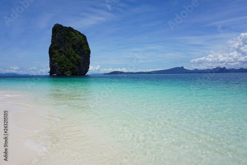 Pristine beach and water at Krabi, Thailand