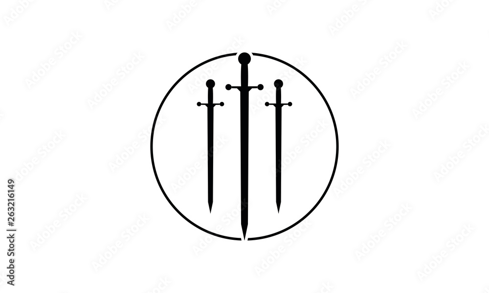 Sword icon vector