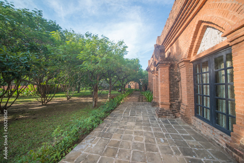 Resort com sua linda arquitetura em Bagan  Myanmar.