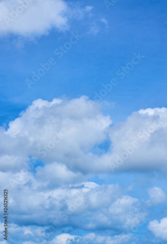 Clouds on a blue sky sunny day