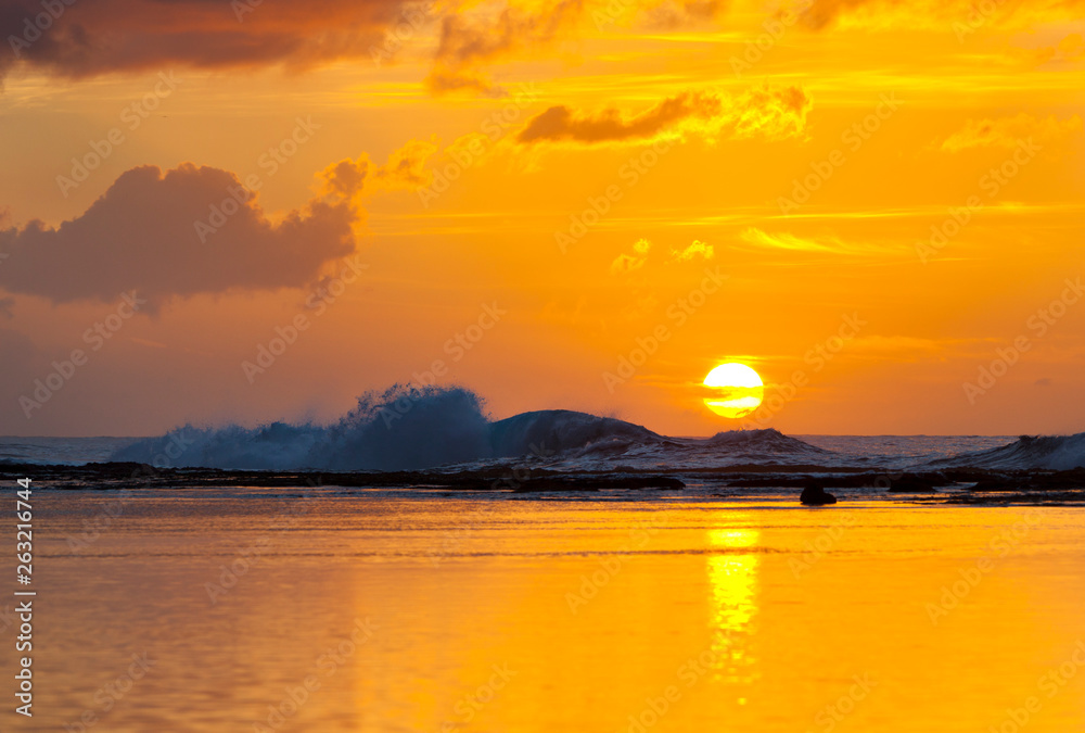 Obraz premium Reef Sunset, Kauai