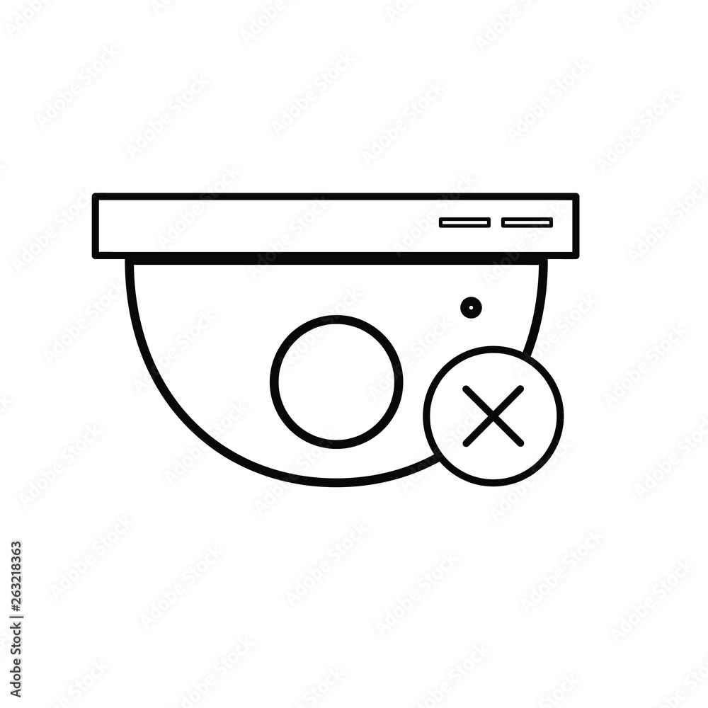 Security Camera Delete icon Security Camera Delete icon