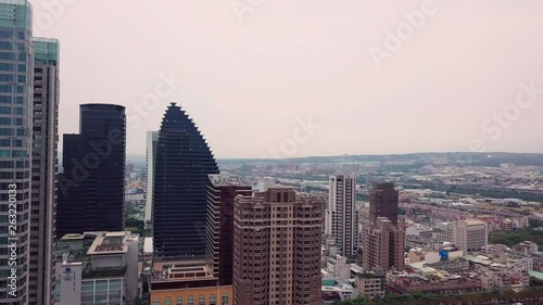 Wallpaper Mural Aerial view of Taichung City, Taiwan Torontodigital.ca