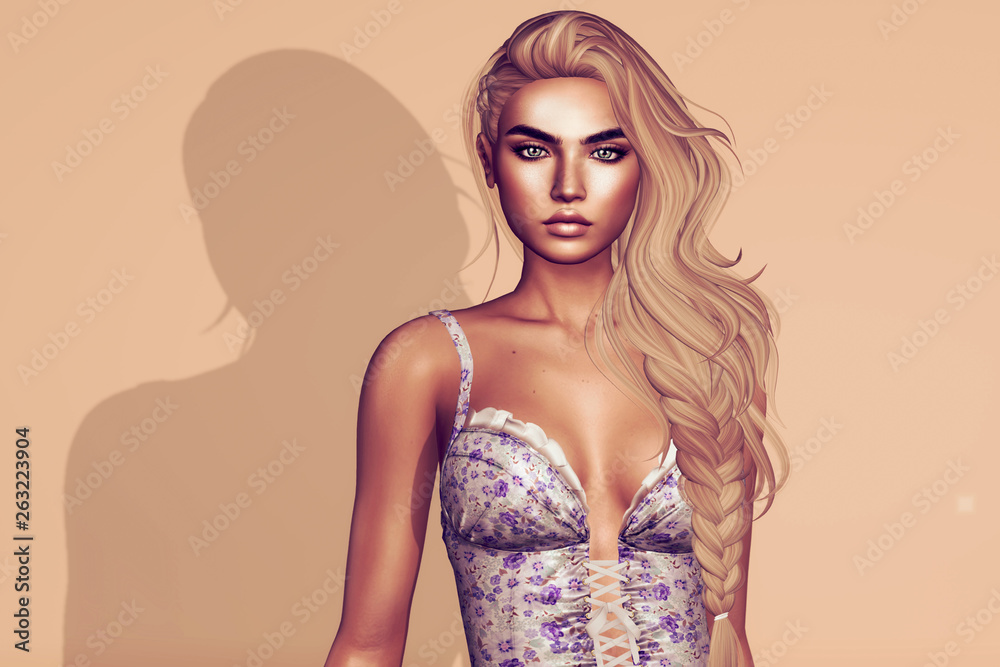 Naklejka premium art virtual