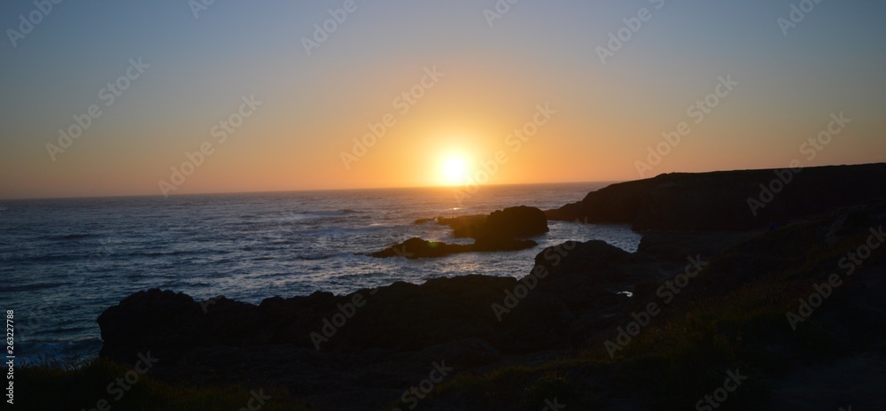 Sunset Impressions from Mendocino Coast from April 28, 2017, California USA Sunset Impressions from Mendocino Coast from April 28, 2017, California USA