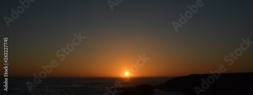 Sunset Impressions from Mendocino Coast from April 28  2017  California USA 