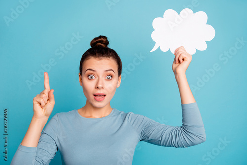 Foto Close-up portrait of her she nice-looking attractive lovely sweet cheerful cheer