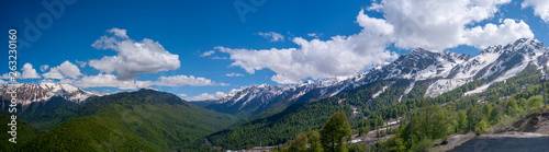 Panorama of the Caucasus Mountains © Daniil