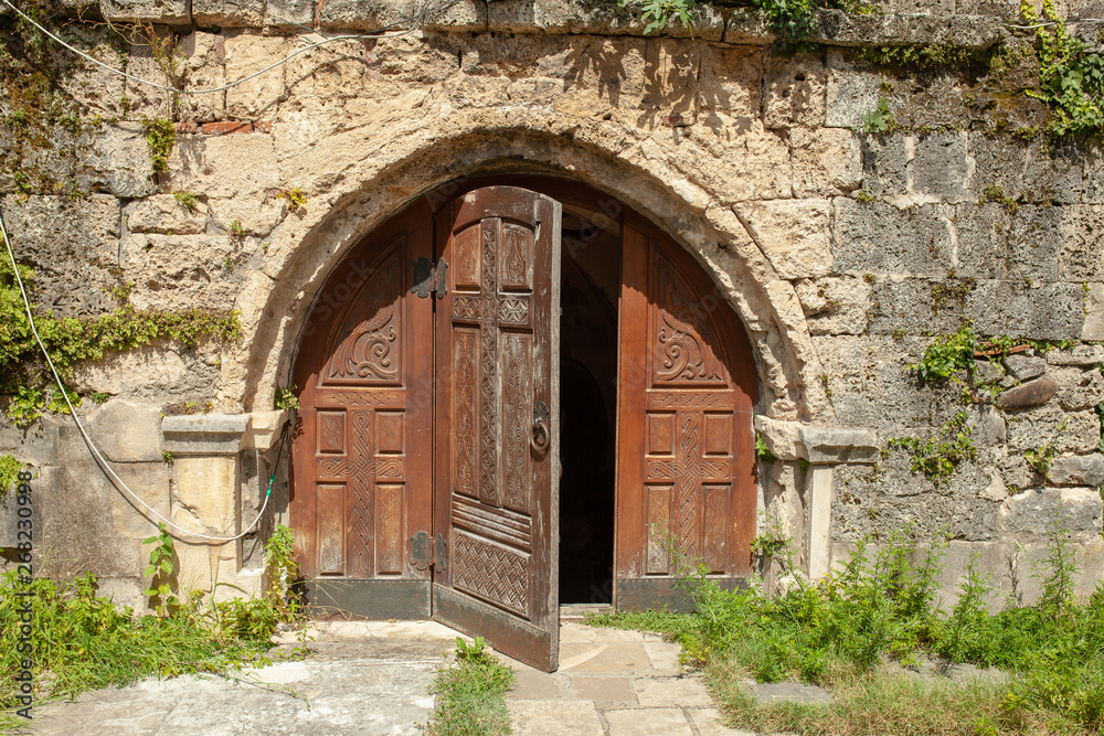 Georgia, Martvili 01 September 2018 Monastery is a Georgian monastic complex. Martvili-Chkondidi Cathedral