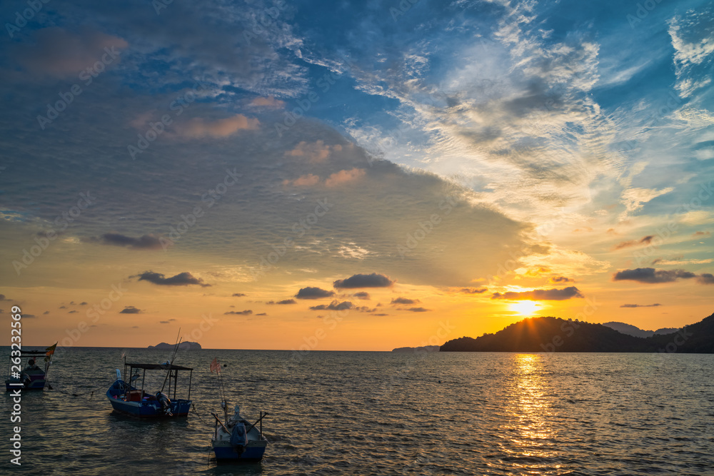 sunset on the sea sunset on the sea