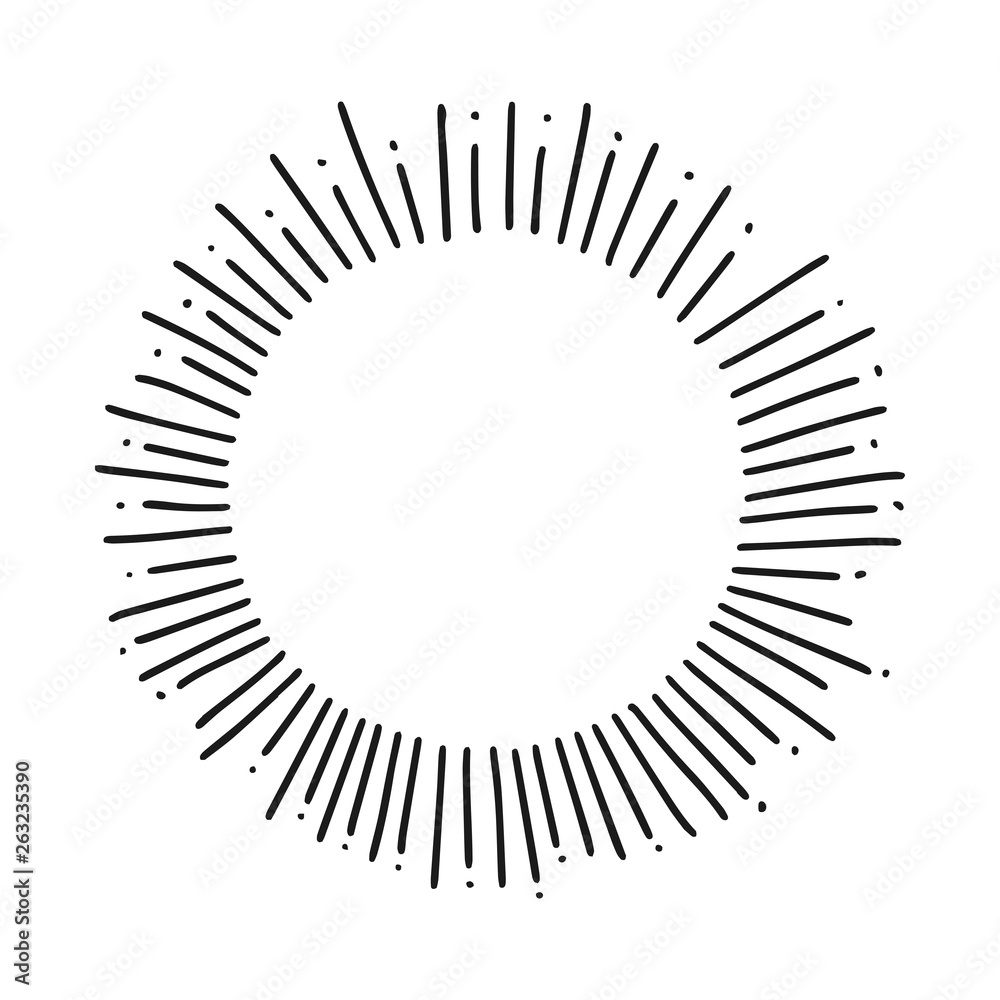 Sun burst, star burst sunshine. Radiating from the center of thin beams, lines. Vector illustration. Sun burst, star burst sunshine. Radiating from the center of thin beams, lines. Vector illustration.