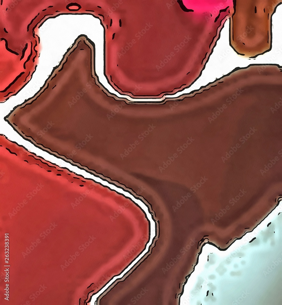 Obraz premium Abstract modern swirl marbled background. Shapes and curves vortex and lines elements. Psychedelic warm and bright texture. Waves graphic design.