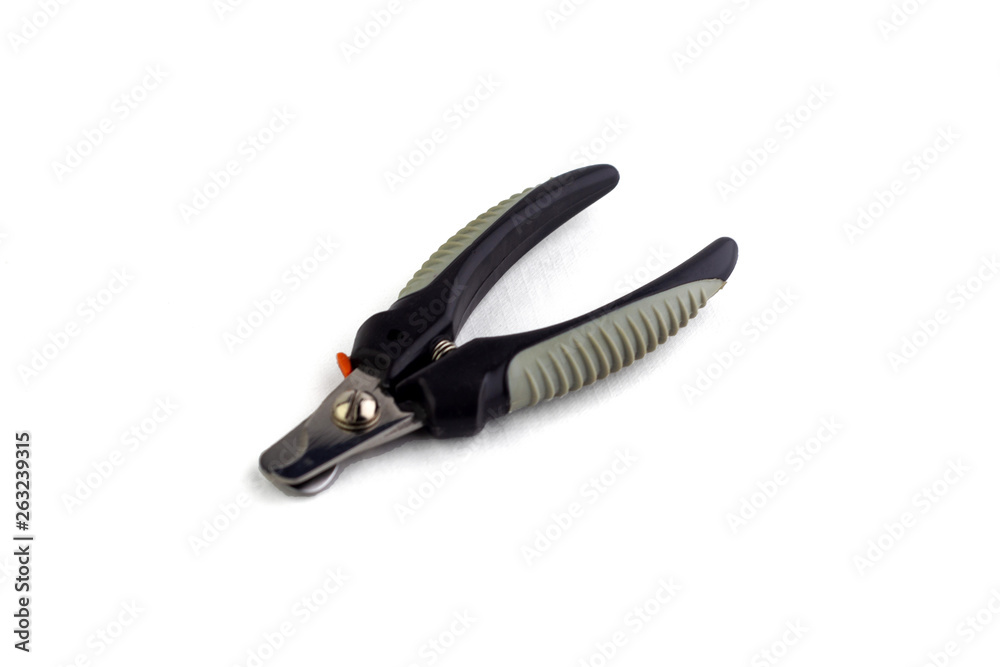 Obraz premium care for cats and dogs: pet clippers, isolated