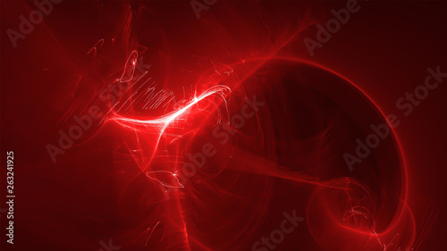 red glow energy wave. lighting effect abstract background.