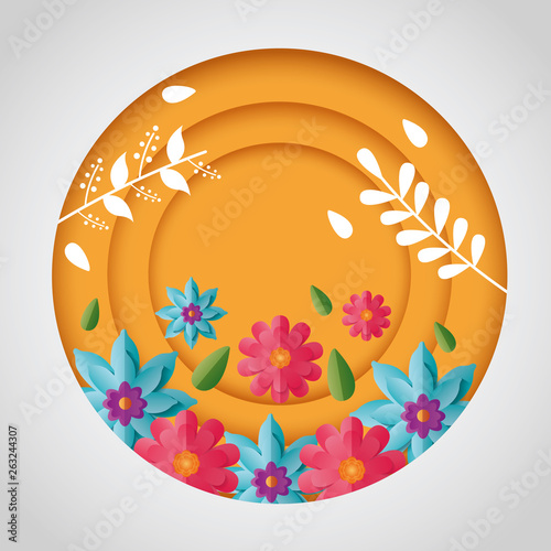 spring sale round design