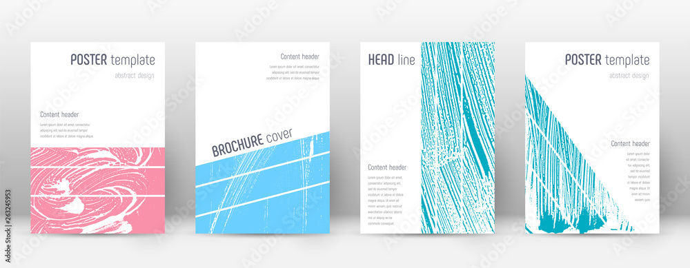 Cover page design template. Geometric brochure lay