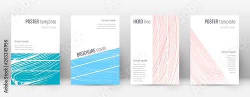 Cover page design template. Geometric brochure lay