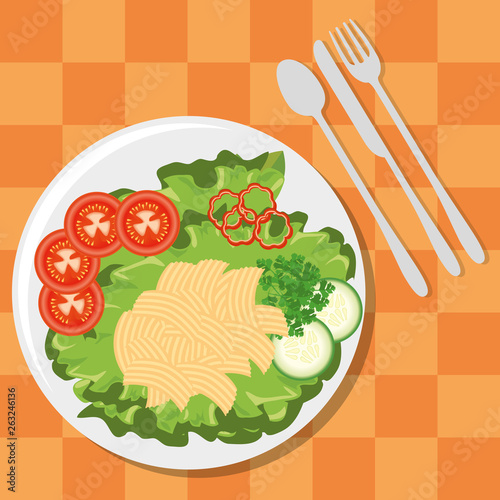fresh and delicious lunch
