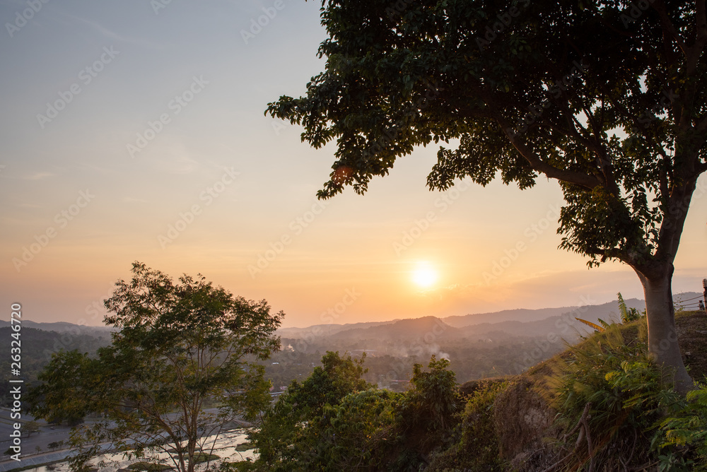 Landscape View is Beautiful Khun Dan Prakan Chon Dam, Nakhon Nayok, Thailand