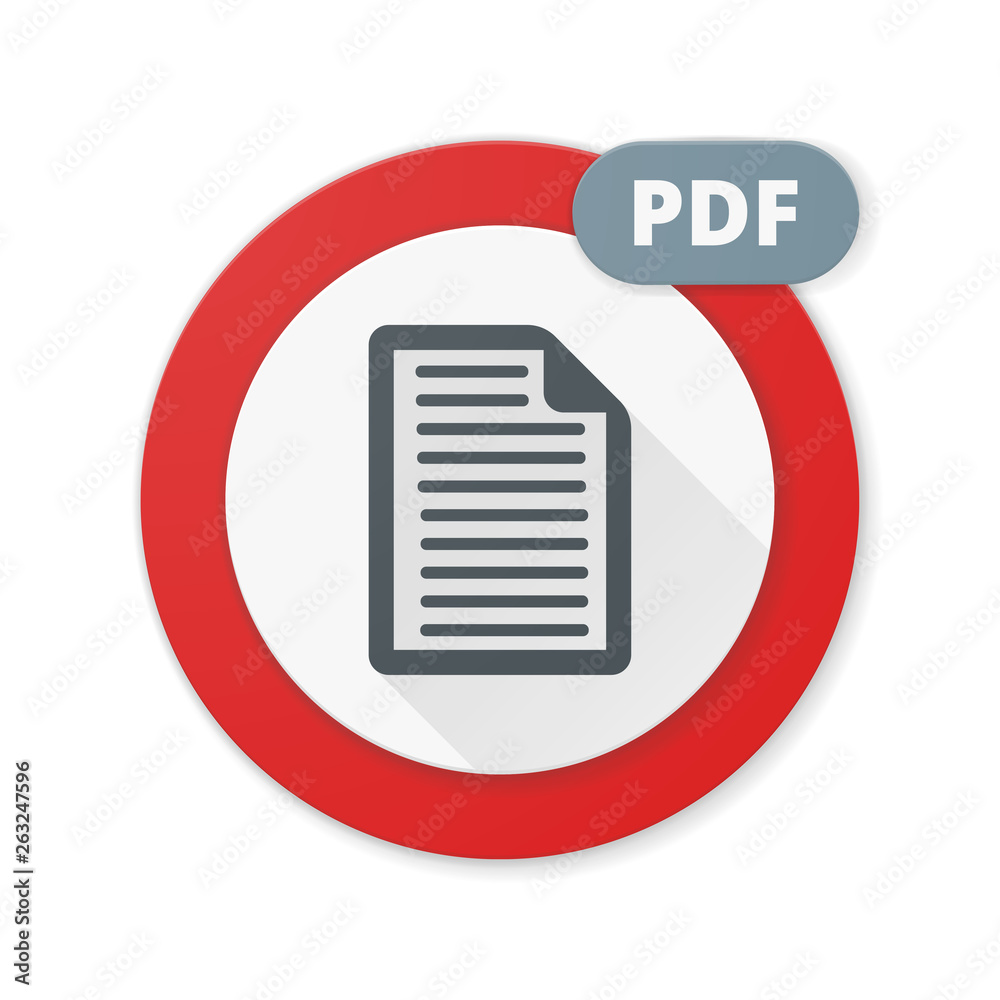 PDF documend button illustration PDF documend button illustration