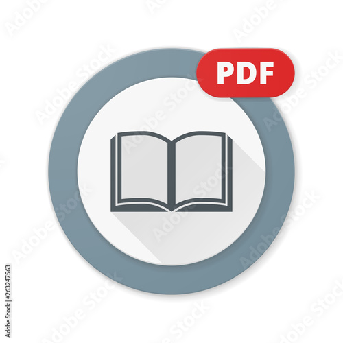 PDF documend button illustration photo