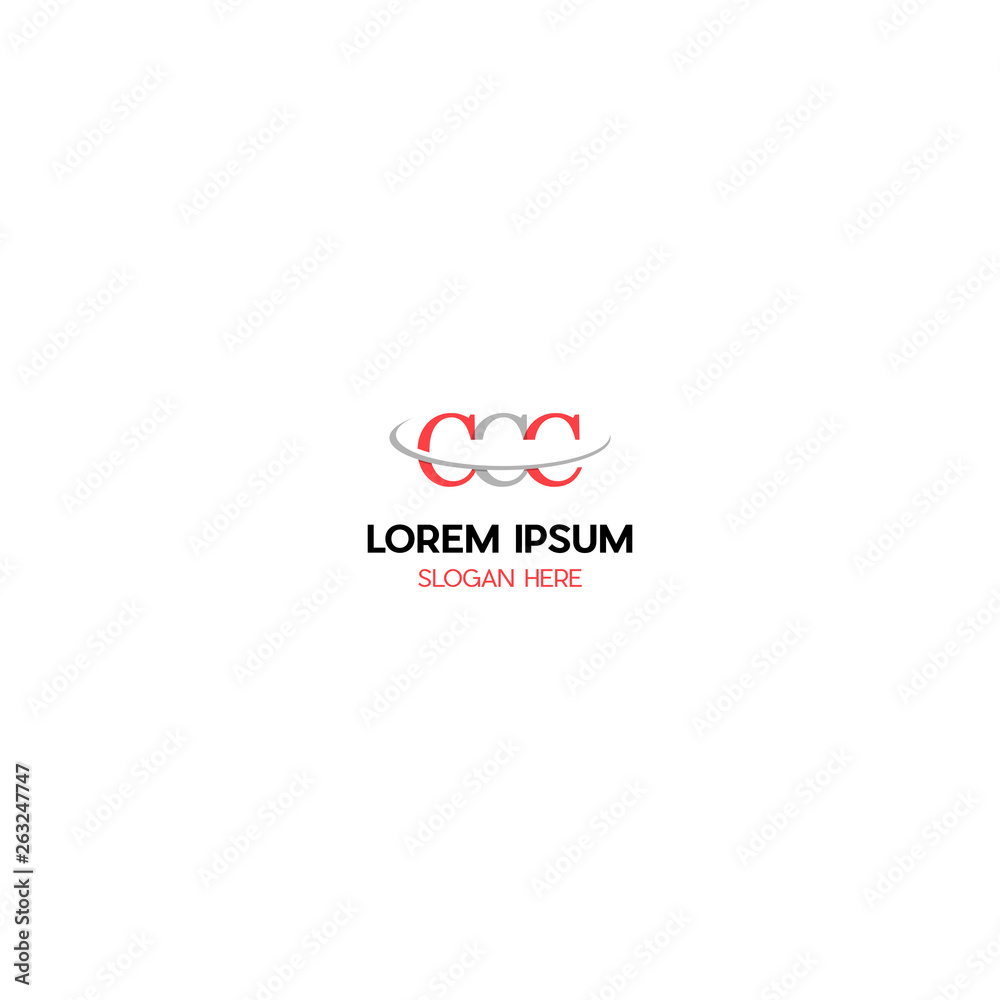 ccc initial letter logo designs vector, Letters CCC, C&C joint logo icon vector template