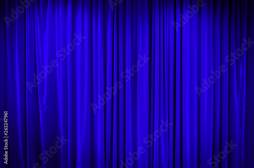 Vorhang blau