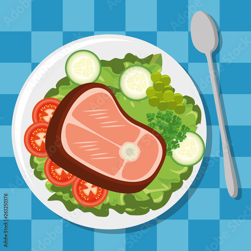 fresh and delicious lunch