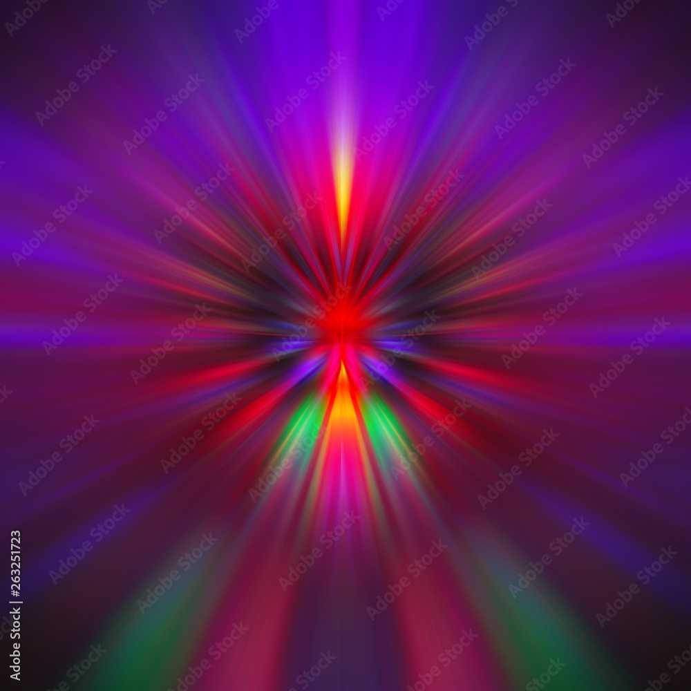 Obraz premium mask of bright rays of different colors