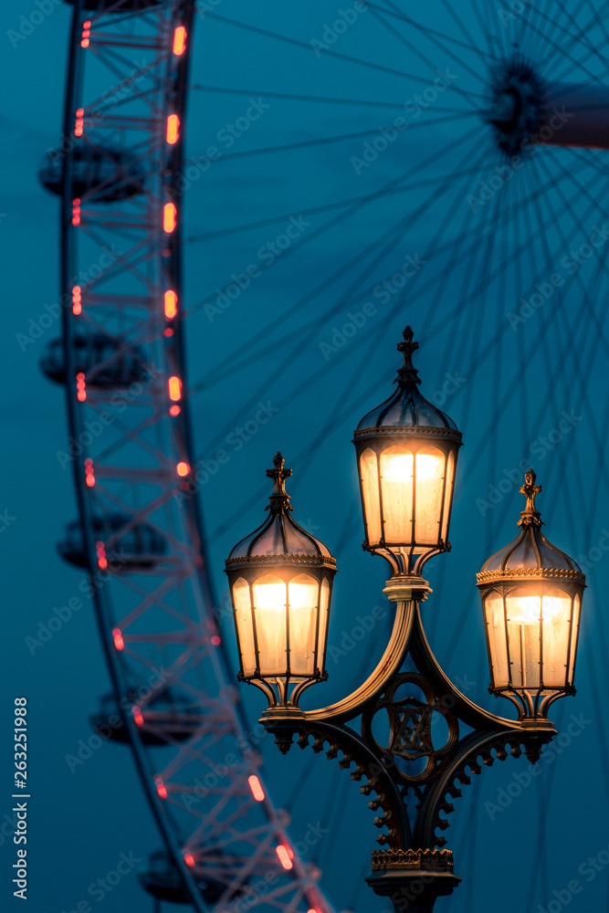 ferris wheel and lantern