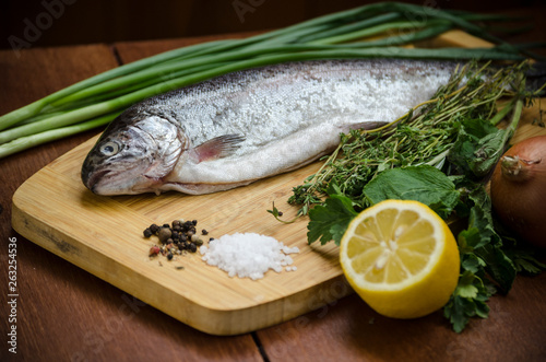 fresh fish and simple ingredients for a baked diet food