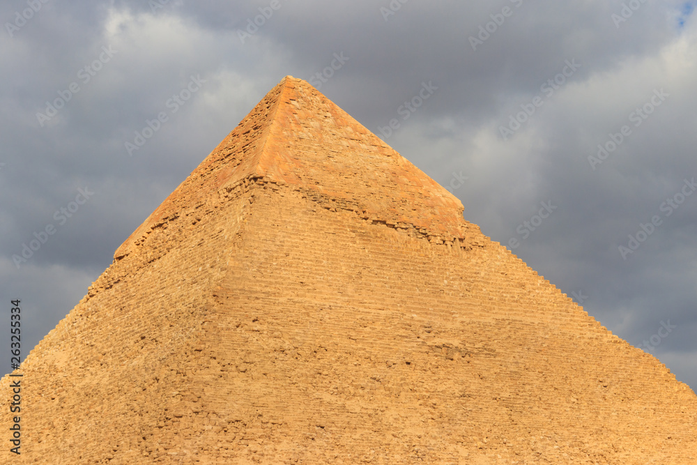 Pyramid of Khafre or of Chephren is the second-tallest and second-largest of the Ancient Egyptian Pyramids of Giza Pyramid of Khafre or of Chephren is the second-tallest and second-largest of the Ancient Egyptian Pyramids of Giza