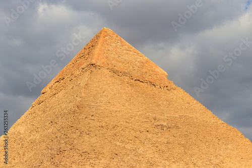 Pyramid of Khafre or of Chephren is the second-tallest and second-largest of the Ancient Egyptian Pyramids of Giza