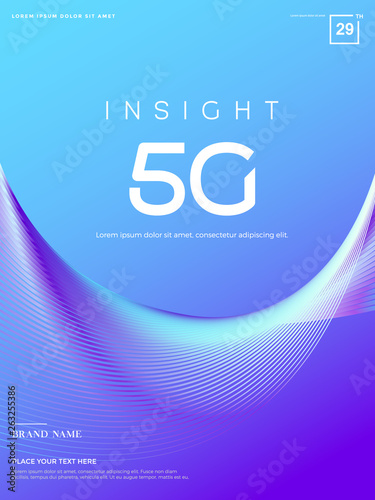 추상적 백그라운드, 5g 기술 추상적 배경